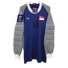 Camiseta de portero de la selección nacional de Singapur 2005 talla XL Tiger camiseta de fútbol