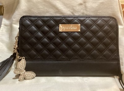 Spartina *Luxury Black Clutch Purse 449 With Bonus *Bag Charm