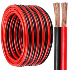 8 Gauge Wire 2 Conductors Copper Wire, 8 AWG 8 50FT, Multicolored 