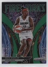 2022 Panini Prizm WNBA Fireworks Green Prizm Erica Wheeler #2 11ba