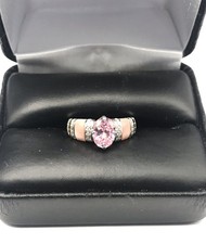 925 Sterling Silver Gemstone Ladies Ring Size 6 Or 7