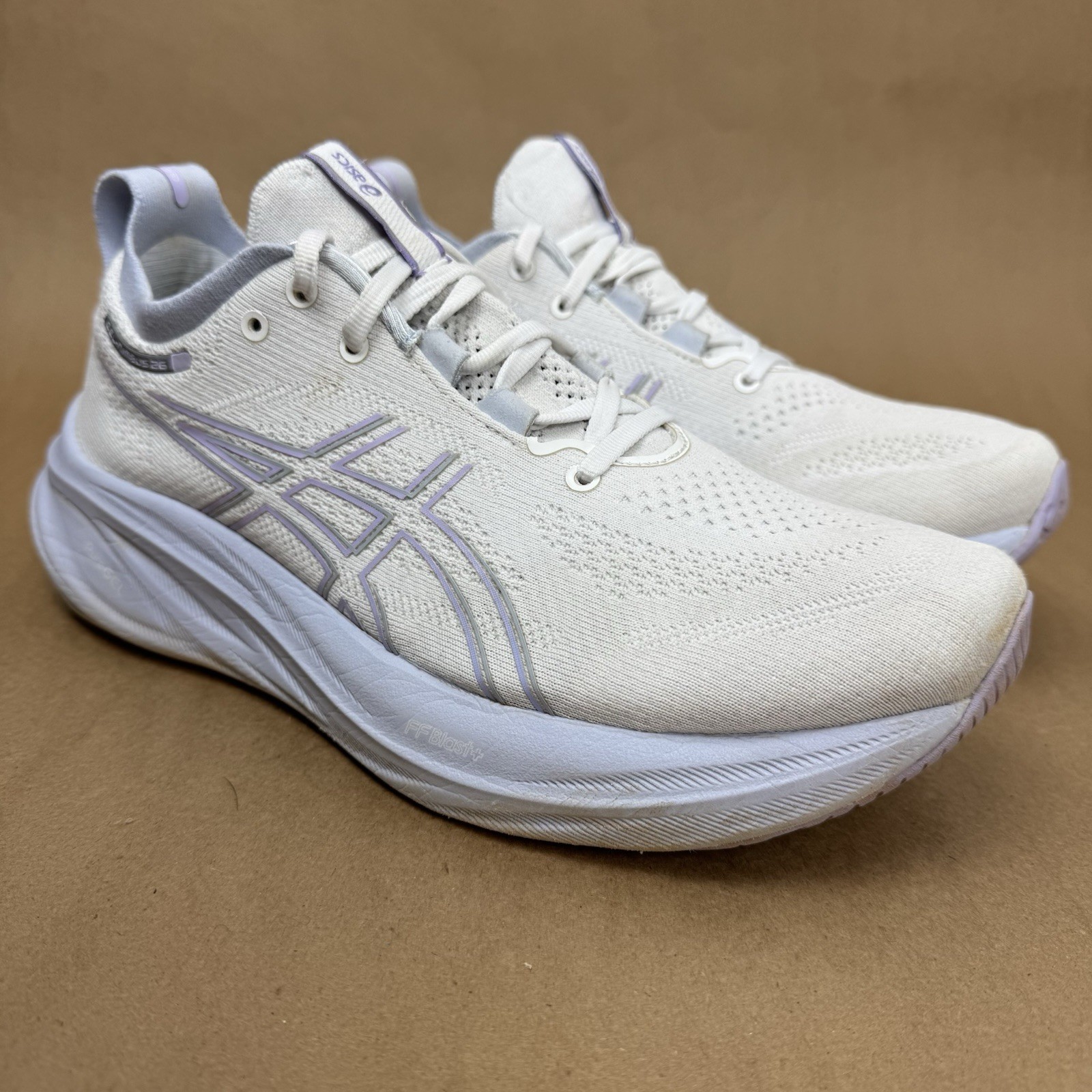 Asics Gel Nimbus 26 Womens Shoes Purple White Athletic Running Sneakers Size 9 thumbnail 2