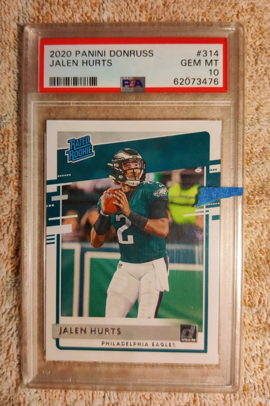 2020 Donruss Panini #314 Jalen Hurts RR PSA 10