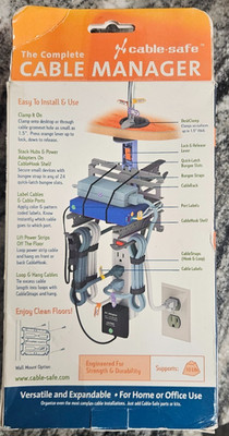Cable Manager by Cable Safe in open box remove clutter and stay safe