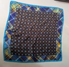 Peter Millar Luxury Pocket Scarf Medallion Tarten Silk Italy (943)