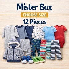 Mystery box Baby clothes - 12pc mixed -Pick: Girl / Boy, Season  Size Range