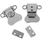  2pcs Butterfly Latch: Padlockable Twist Latch Stainless Steel Spring Loaded -