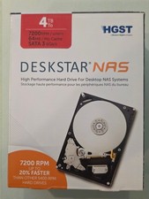 HGST 4TB DeskStar NAS HDN724040ALE640 7200RPM 64MB Sata III 3.5" HD - NEW IN BOX