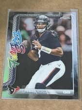 CJ STROUD Texans 2025 Topps Chrome Refractor Football Card