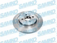 Image of 2x Brake disc solid T2046PR SAMKO for TOYOTA DAIHATSU