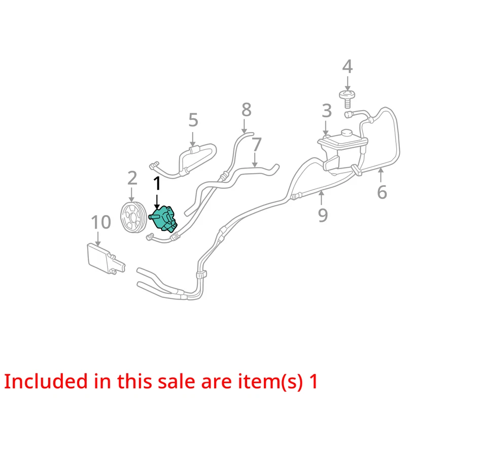 1999-2004 Ford F-250 Super Duty Power Steering Column Pump Oem LT475 - Image 3 of 4