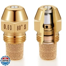 MorningRo 2 Pcs Hollow Oil Burner Nozzle 0.6-80 B Replacement Spr