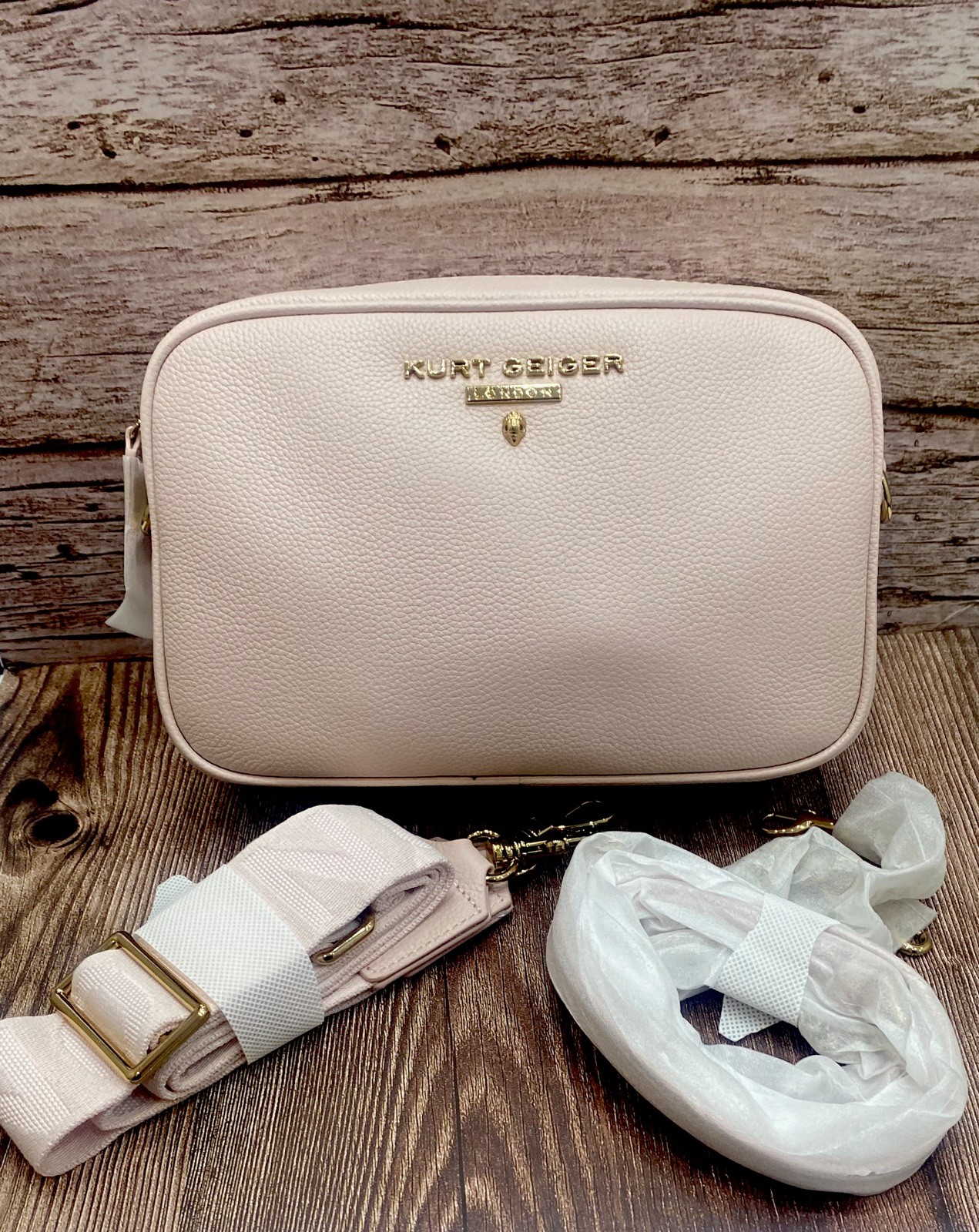 Kurt Geiger  Bag Camera  Greenwich Large Light  Pink New RRP £209