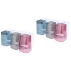 2 Sätze Kunststoff Zahnbürste Rack Multifunktions Wandmontierte Drei Zahnbürste