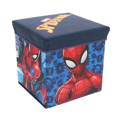 Spiderman Aufbewahrungswürfel Spielzeugkiste Hocker Jungen Schlafzimmer Dekor Zuhause Kinder Organizer