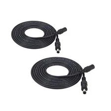 2pcs/Pack 3m/9.84ft Black 5.5mm x 2.5mm DC Plug Extension Cable DC Extension 