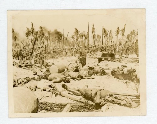 #  12 OLD WW2 MILITARY PHOTO SCORCHED EARTH BATTLEFIELD  SNAPSHOT