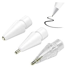 3 Pack Pencil Tips for Apple Pencil Tip, 3 Styles Fine Point White 2,Clear 1