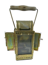 ANTICA LANTERNA DA FERROVIERE TRENO OTTONE OSNABRUCK LAMPADA AD OLIO FERROVIA