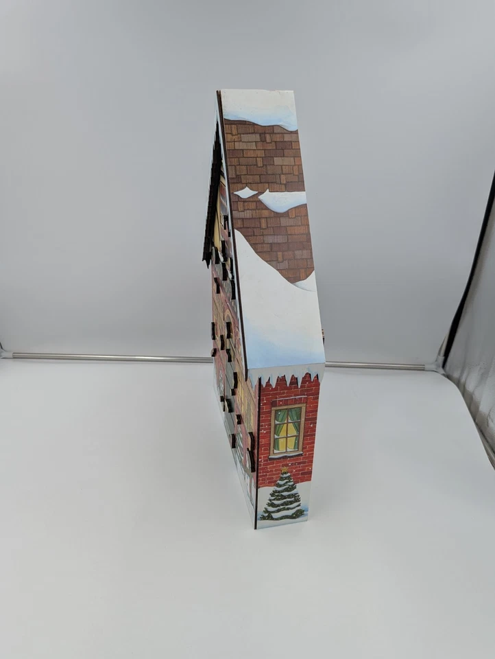 Byers Choice 2003 Традиции Деревянный Рождественский Дом Адвент Календарь Винтажный - Изображение 4 из 4