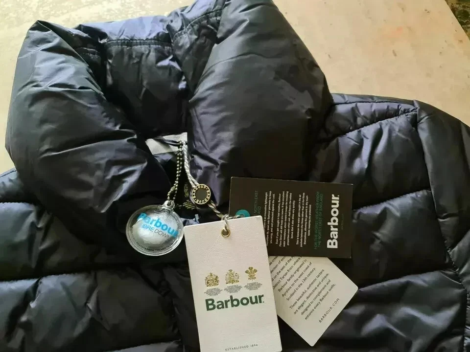 new womens BARBOUR fibre down quilted jacket size uk 14 eur 40 RRP £179  b1 - Image 2 of 4