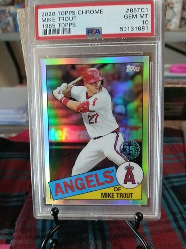 2020 Topps Chrome 1985 Topps Mike Trout #85TC1  PSA 10 Gem Mint
