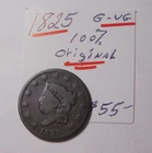 Photo of a 1825-P Large Cent from an eBay sale