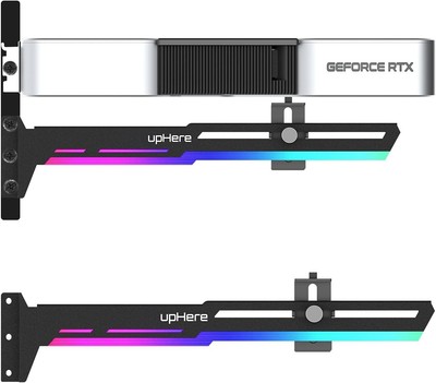upHere 5V 3PIN Addressable RGB Graphics Card GPU Brace BLACK ARGB 