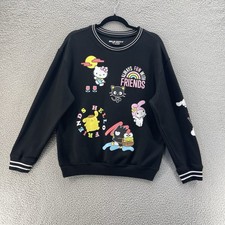 Sanrio Hello Kitty and Friends Sweatshirt Women Medium Black Graphic Pullover