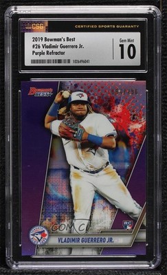 2019 Bowman's Best Purple Refractor /250 Vladimir Guerrero Jr #26 Rookie RC 8k3