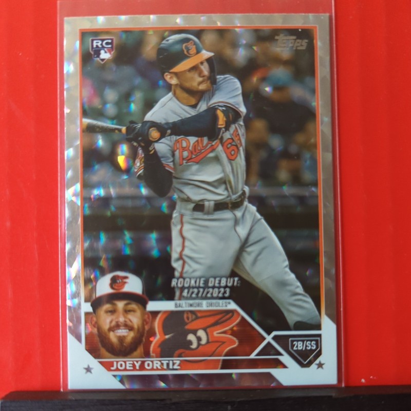 2023 Topps Update Series - Rookie Debut Joey Ortiz #US103 Silver Patterned Foil