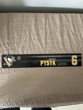 Mark Pysyk #6 PITTSBURGH PENGUINS Locker Room Nameplate-Former Buffalo Sabre