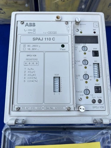 ABB SPAJ 110C Ground Overcurrent and Failure Relay.