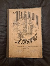 Spartito: Riduzione di Bizet per Pianoforte dell'opera "Mignon" di Thomas - '900