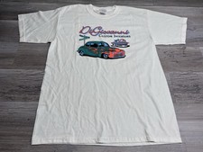 Vintage Hot Rod T-Shirt Woodward Detroit Di Giovanni Custom Interiors Mens Sz L