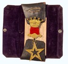 Royal Arcanum Medal Badge Star In Case With Paper Boston Regalia Co Fraternal