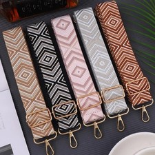 Adjustable Wide Shoulder Strap for Women, Nylon Replacement Bag Strap with Hardw