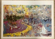 LeRoy Neiman The Grand Prix de Monaco Offset Lithograph