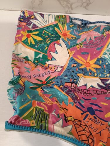 Rare Vintage Ken Done Foldable Shopping Tote Bag Wallet Small Sydney Australia - Picture 4 of 11