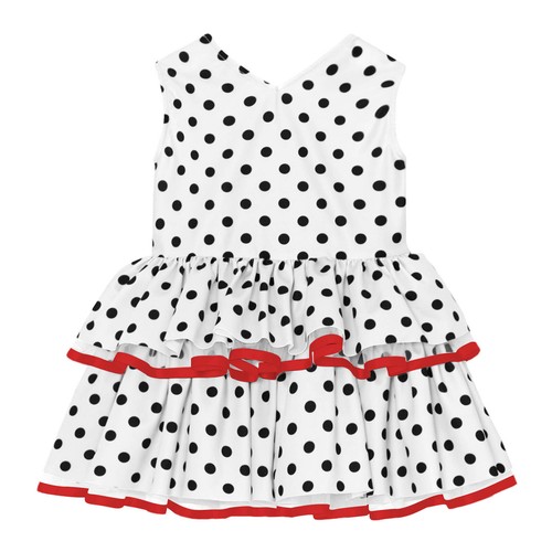 Baby Girls Dress Polka Dot Tutu First Birthday Costume Sleeveless Performance - Picture 30 of 50
