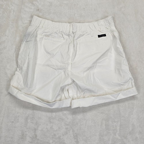 Sanctuary Renegade Cuffed Shorts Sz 25 Stretch White Coastal Vacation Sporty NWT - Picture 2 of 13