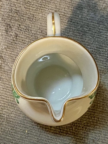 Herend Hungary Miniature Creamer, Green Flower Design 2.75” Mint Cond. 1950-60 - Picture 4 of 5