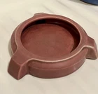 Rookwood 1919 Matte Burgundy Antique Arts & Crafts Pottery Wine Holder Dish 1383