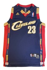 LeBron James 23 Cleveland Cavaliers Navy Adidas NBA Jersey Youth M 10-12