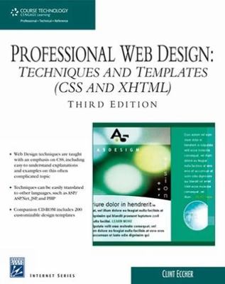 Professional Web Design: Techniques and Templates (CSS & XHTML), Eccher, Clint, 