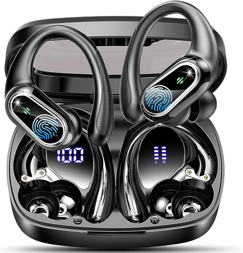 Wireless Bluetooth Earbuds, Stereo Deep Bass, 50Hrs Playtime, IPX7 Waterproof