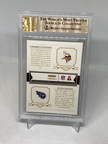 2013 PEN PALS CORDARRELLE PATTERSON RC AUTO BGS PRISTINE 10 POP 1 SB 53! ๐ - Picture 6 of 8