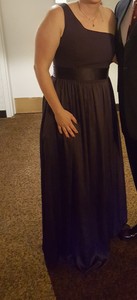 vera wang one shoulder bridesmaid dress