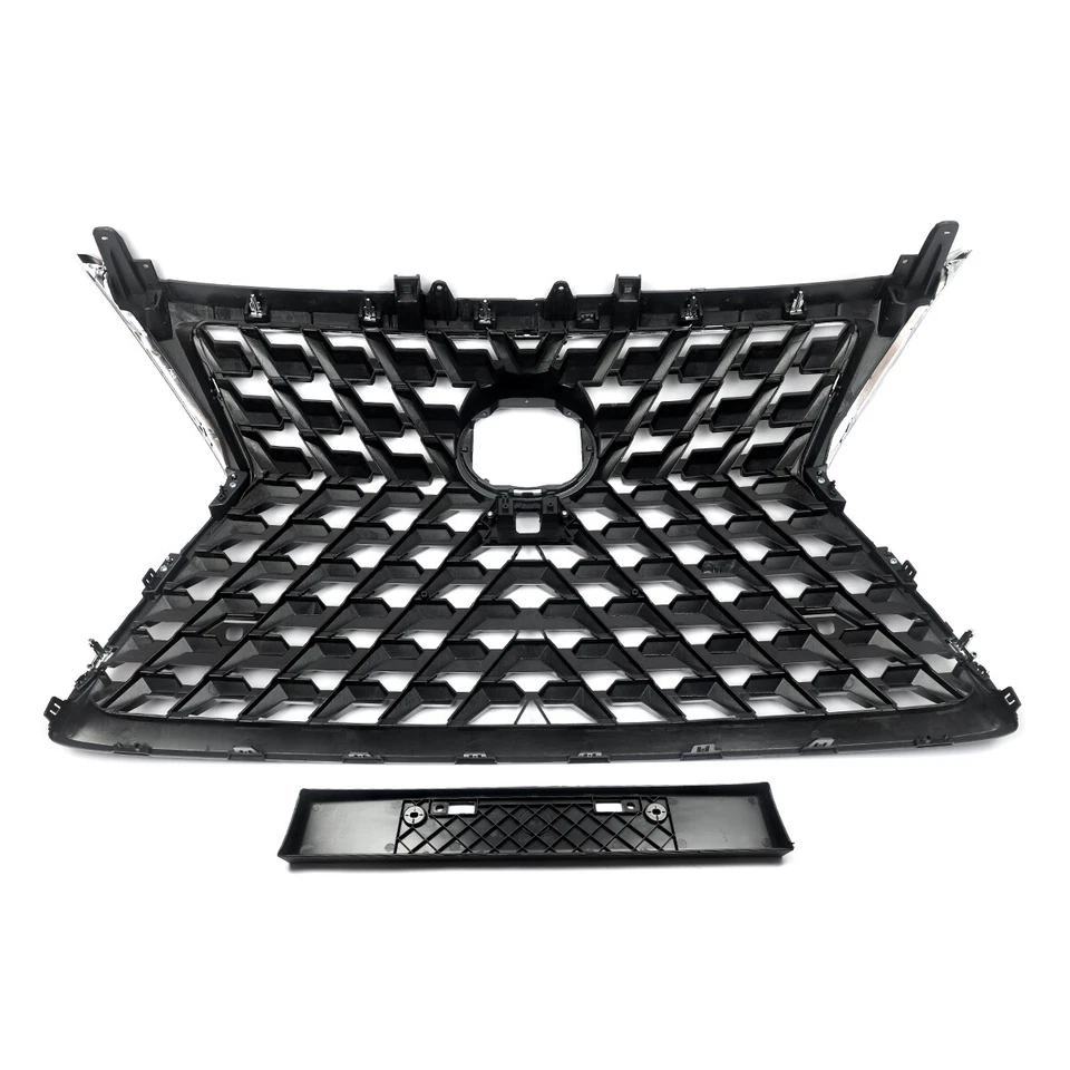 For 2014 2015-2022 LEXUS GX460 Front Bumper Grille Grill Black W/ Chrome Trim Foto 3 de 4