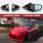 For Nissan Fairlady 350Z Z33 03-08 (LHD) Side Aero Mirror Carbon Fiber Rearview